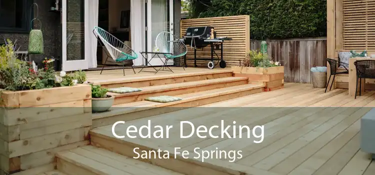 Cedar Decking Santa Fe Springs