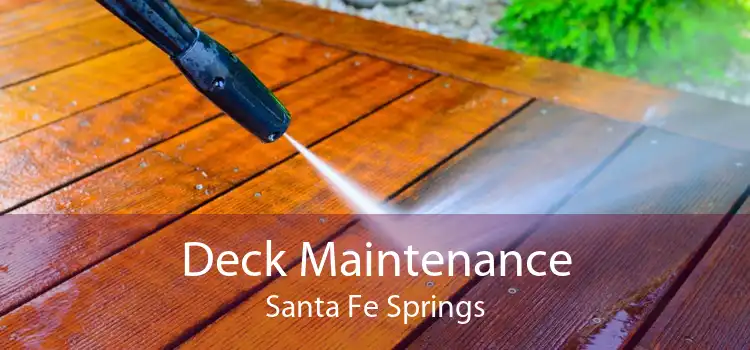 Deck Maintenance Santa Fe Springs