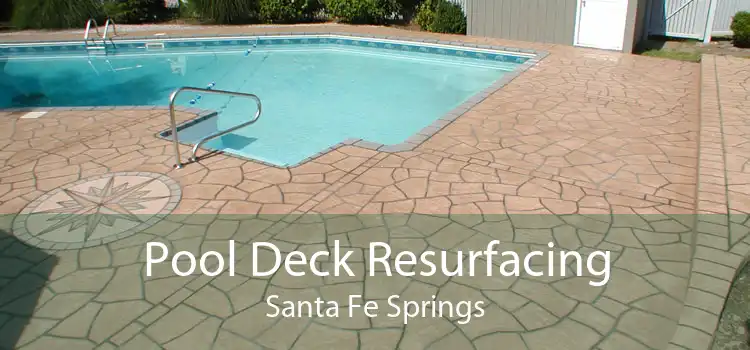 Pool Deck Resurfacing Santa Fe Springs