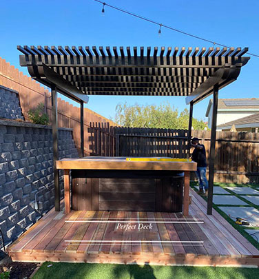 Cedar Decking in Santa Fe Springs, CA