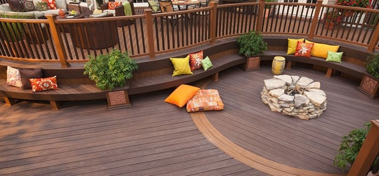 Gray TREX Decking in Santa Fe Springs, CA