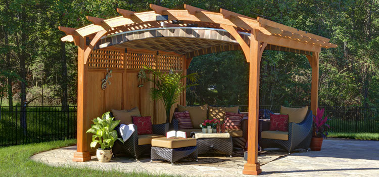 Modern Wood Pergola Installation in Santa Fe Springs, CA